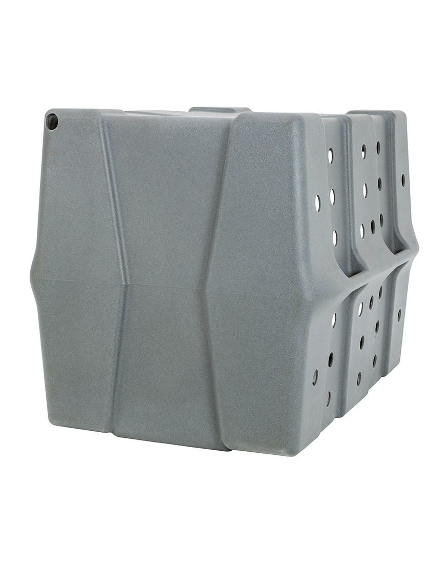 Dakota 283 CRaTE Economy Dog Kennel – Large Dark Granite, Heavy-Duty One-Piece Design with Dual-Swing Door, Ventilated & Portable Crate