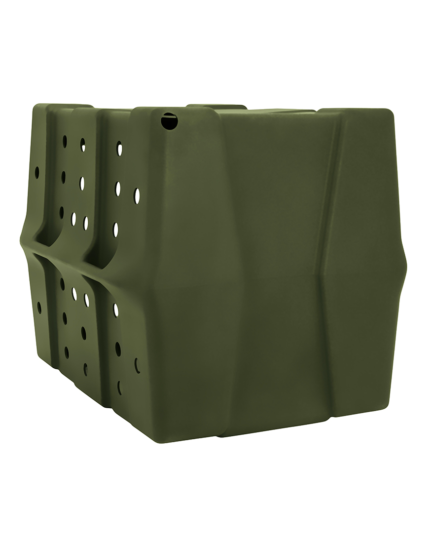 Dakota 283 CRaTE Economy Dog Kennel – X-Large Olive Green, Heavy-Duty One-Piece Design with Dual-Swing Door, Ventilated & Portable Crate