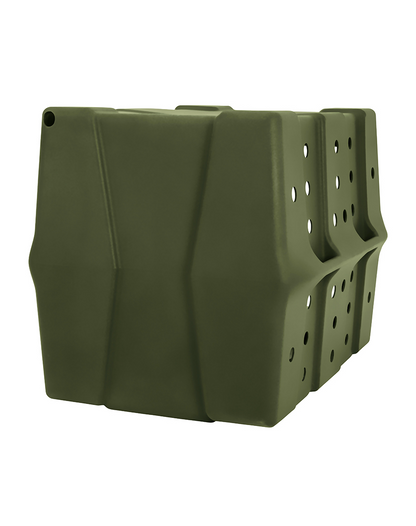 Dakota 283 CRaTE Economy Dog Kennel – X-Large Olive Green, Heavy-Duty One-Piece Design with Dual-Swing Door, Ventilated & Portable Crate