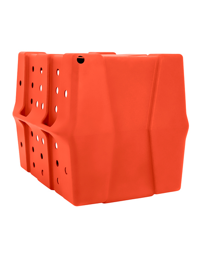 Dakota 283 CRaTE Economy Dog Kennel – X-Large Orange, Heavy-Duty One-Piece Design with Dual-Swing Door, Ventilated & Portable Crate