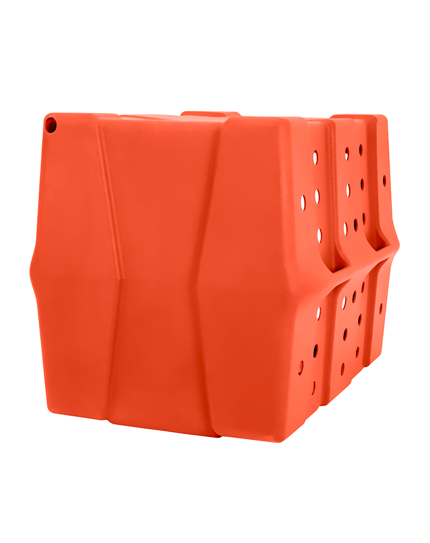 Dakota 283 CRaTE Economy Dog Kennel – X-Large Orange, Heavy-Duty One-Piece Design with Dual-Swing Door, Ventilated & Portable Crate