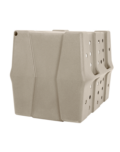 Dakota 283 CRaTE Economy Dog Kennel – X-Large Sandstone, Heavy-Duty One-Piece Design with Dual-Swing Door, Ventilated & Portable Crate