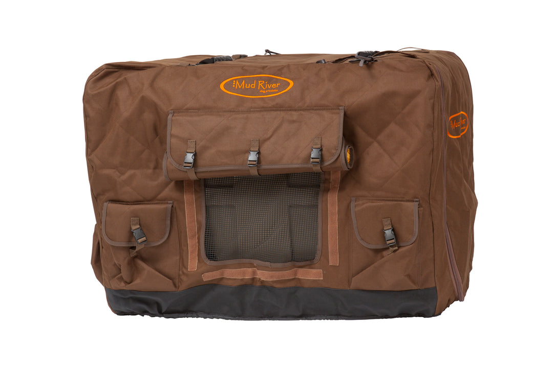 Mud River Dixie Insulated Dog Crate Cover , Brown – Large, X-Large & Extended Large
