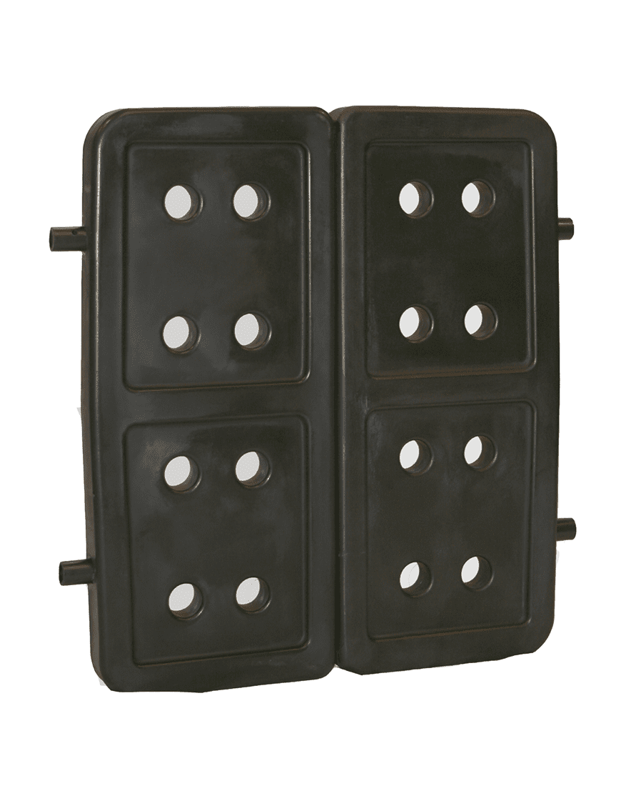 Dakota 283 Forever Insert Kennel Divider with Dakota Guard – X-Large, Black Molded Plastic with Nylon Support Rods, Adjustable Ventilated 2-Piece Design