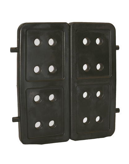 Dakota 283 Forever Insert Kennel Divider with Dakota Guard – Large, Black Molded Plastic with Nylon Support Rods, Adjustable Ventilated 2-Piece Design