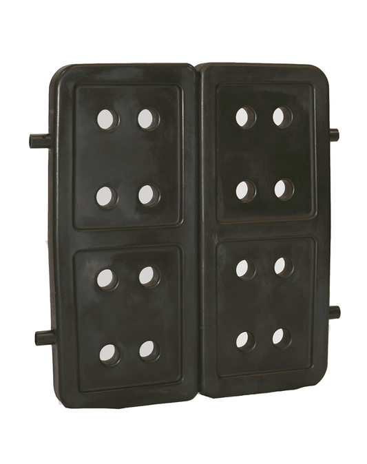 Dakota 283 Forever Insert Kennel Divider with Dakota Guard – Large, Black Molded Plastic with Nylon Support Rods, Adjustable Ventilated 2-Piece Design