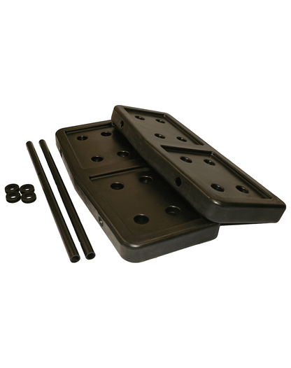 Dakota 283 Forever Insert Kennel Divider with Dakota Guard – Large, Black Molded Plastic with Nylon Support Rods, Adjustable Ventilated 2-Piece Design