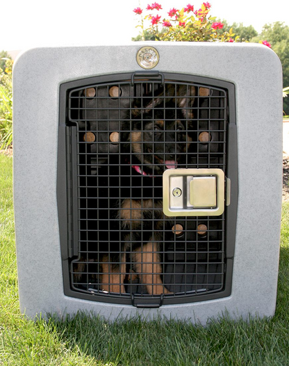 Dakota 283 Forever Insert Kennel Divider with Dakota Guard – X-Large, Black Molded Plastic with Nylon Support Rods, Adjustable Ventilated 2-Piece Design