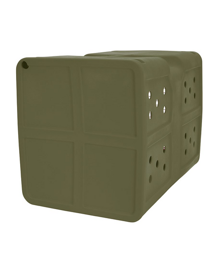 Dakota 283 G3 Dog Kennel – Large Olive Green, Framed Door with Keyed Latch, Ventilated & Stackable Crate, 35.2" x 24.5" x 26.5"