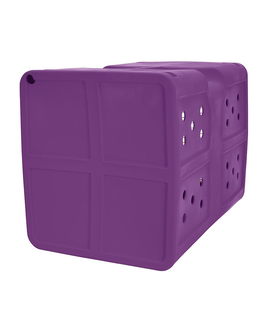 Dakota 283 G3 Dog Kennel – Large Purple, Framed Door with Keyed Latch, Ventilated & Stackable Crate, 35.2" x 24.5" x 26.5"