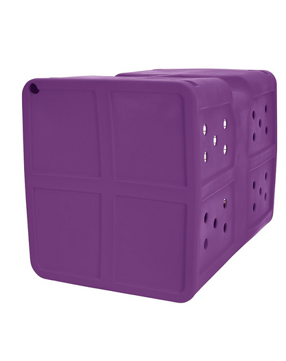 Dakota 283 G3 Dog Kennel – Large Purple, Framed Door with Keyed Latch, Ventilated & Stackable Crate, 35.2" x 24.5" x 26.5"