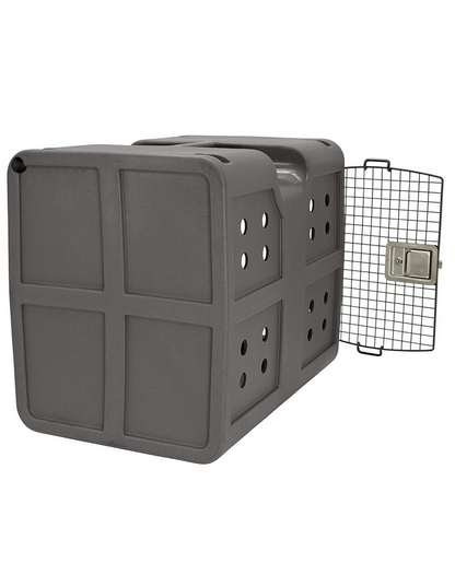 Dakota 283 G3 Dog Kennel with Dakota Guard – Medium Dark Granite, Framed Door with Keyed Latch, Ventilated & Stackable Crate, 31" x 21.5" x 25.5"