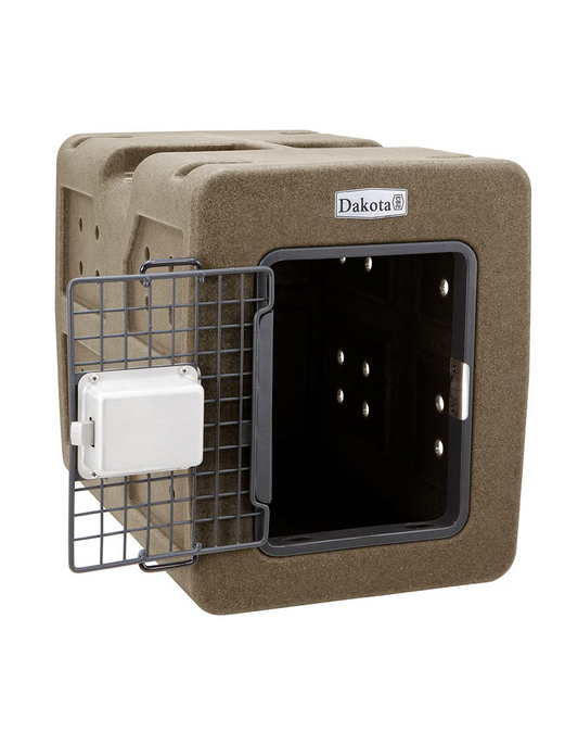 Dakota 283 G3 Dog Kennel – Small Coyote Granite, Framed Door with Keyed Latch, Ventilated & Stackable Crate, 23" x 16" x 18.75"