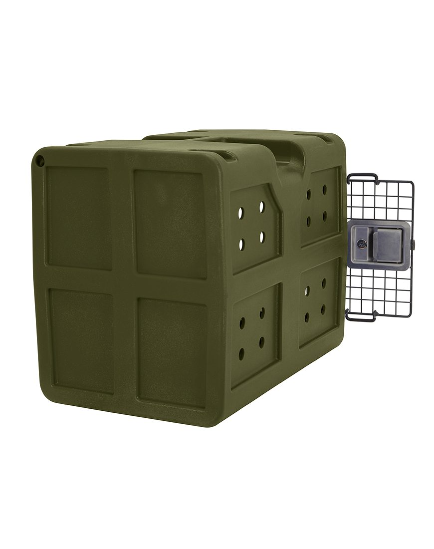 Dakota 283 G3 Dog Kennel – Medium Olive Green, Framed Door with Keyed Latch, Ventilated & Stackable Crate, 31" x 21.5" x 25.5"