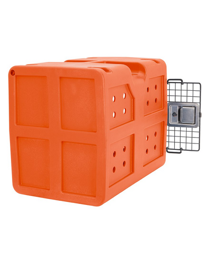 Dakota 283 G3 Dog Kennel – Medium Orange, Framed Door with Keyed Latch, Ventilated & Stackable Crate, 31" x 21.5" x 25.5"