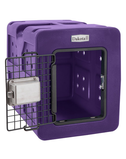 Dakota 283 G3 Dog Kennel – Small Purple, Framed Door with Keyed Latch, Ventilated & Stackable Crate, 23" x 16" x 18.75"