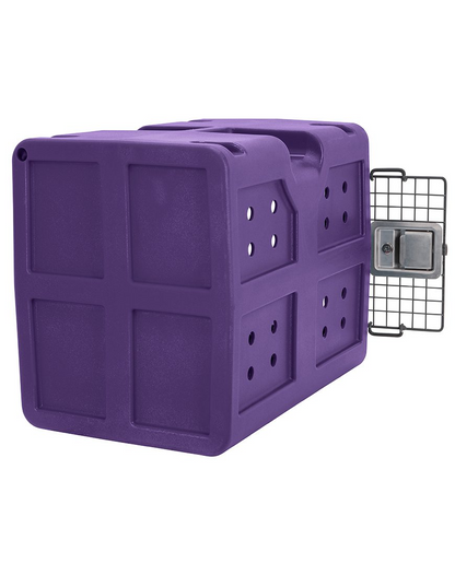 Dakota 283 G3 Dog Kennel – Small Purple, Framed Door with Keyed Latch, Ventilated & Stackable Crate, 23" x 16" x 18.75"