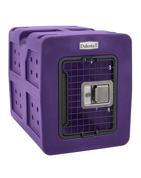 Dakota 283 G3 Dog Kennel – Small Purple, Framed Door with Keyed Latch, Ventilated & Stackable Crate, 23" x 16" x 18.75"