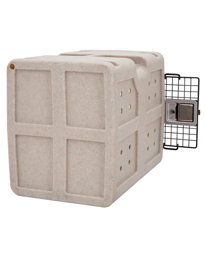 Dakota 283 G3 Dog Kennel – Small Sandstone, Framed Door with Keyed Latch, Ventilated & Stackable Crate, 23" x 16" x 18.75"