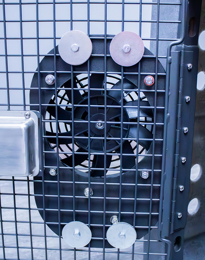 Dakota 283 Dog Crate Ventilation Fan – Portable 12V Cooling Fan with Adjustable Speeds, Quiet Airflow & Pet-Safe Protective Grill