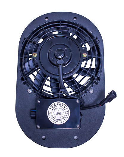 Dakota 283 Dog Crate Ventilation Fan – Portable 12V Cooling Fan with Adjustable Speeds, Quiet Airflow & Pet-Safe Protective Grill