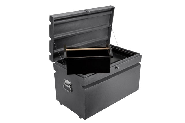 Dakota 283 Tack Trunk Storage Box with Accessory Trays – Dark Granite, Green, Khaki Granite & Marsala