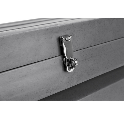 Dakota 283 Tack Trunk Storage Box – Dark Granite, Heavy-Duty Polyethylene with Lockable Hasp, Removable Accessory Trays, Weather-Resistant & Portable