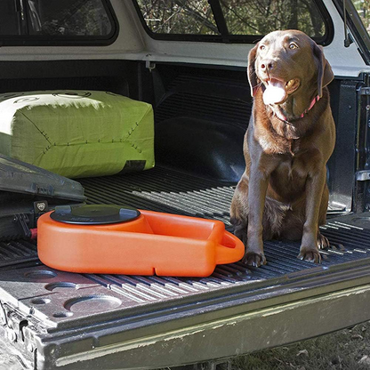 Dakota 283 Dine N Dash Dog Feeding System – Coyote Granite, Dark Granite, Olive & Orange