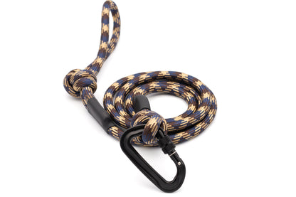 Adventure Style Mountain Argyle Nylon Climbing Rope Dog Leash – Durable Design with Locking Aluminum Carabiner