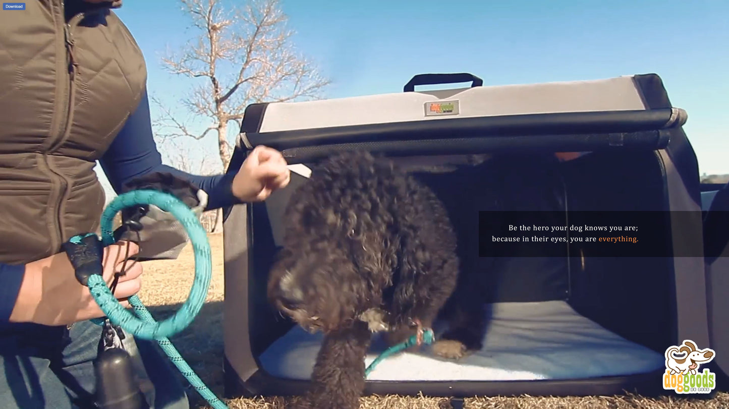 The Foldable Travel Dog Crate By DogGoods ™