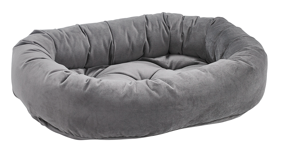 Donut Bed Dusk – Oval Pet Bed with Removable Washable Cover & Tufted Cushion, Upholstery-Grade Fabric, High-Memory Polyester Fill, YKK Zippers, Doubles as Crate or Travel Mat