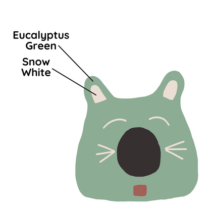 Fuzzy Cove Boy Cat Design Ear Style Felted Wool Cat Cave – Cozy Peekaboo Bed (Small & Large)