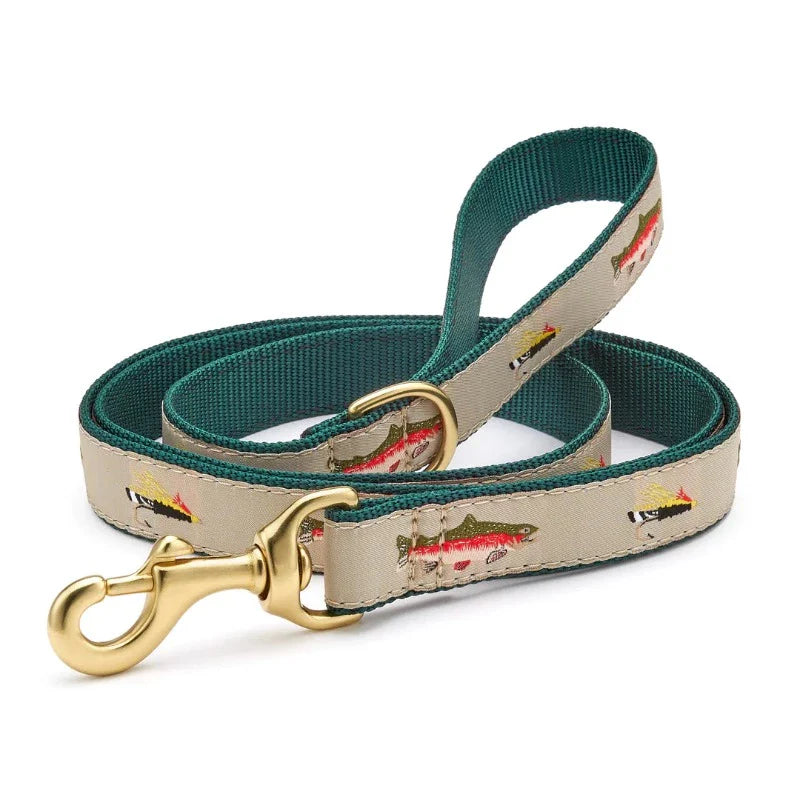 Up Country Fly Fishing Dog Harness & Leash Matching Set – Premium USA-Made Outdoor Harness with Brass Hardware, Adjustable Step-In Design & 5 ft Matching Leash