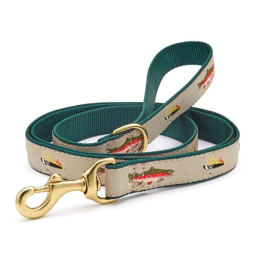 Up Country Fly Fishing Dog Harness & Leash Matching Set – Premium USA-Made Outdoor Harness with Brass Hardware, Adjustable Step-In Design & 5 ft Matching Leash