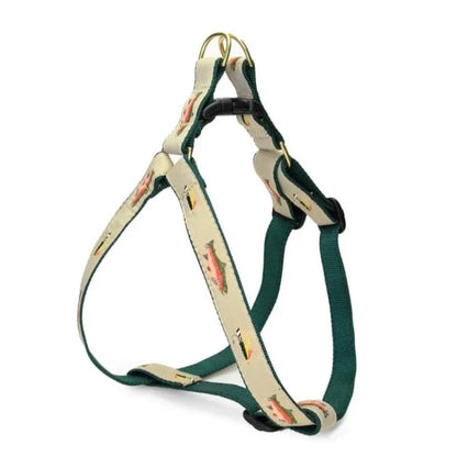 Up Country Fly Fishing Dog Harness & Leash Matching Set – Premium USA-Made Outdoor Harness with Brass Hardware, Adjustable Step-In Design & 5 ft Matching Leash