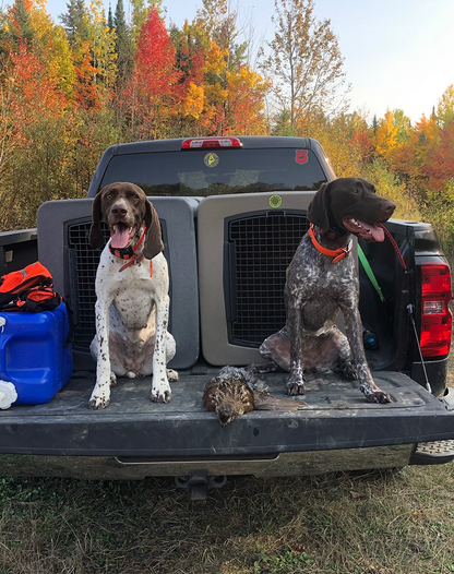 Dakota 283 G3 Dog Kennel with Dakota Guard – Large Coyote Granite, Framed Door with Keyed Latch, Ventilated & Stackable Crate, 35.2" x 24.5" x 26.5"