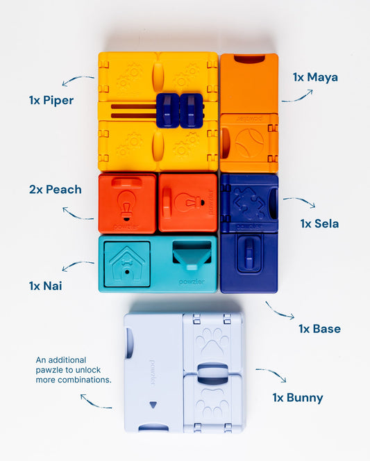 Pawzler Genius Set | Advanced Dog Puzzle Toy for Smart & Experienced Dogs