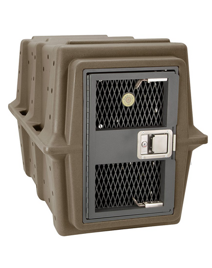 Dakota 283 Hero Dog Kennel – Coyote Granite, Heavy-Duty Military-Grade Crate with Lockable Paddle Latch & Chew-Resistant Ventilation