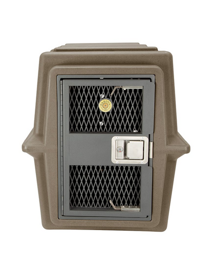 Dakota 283 Hero Dog Kennel with Dakota Guard – Coyote Granite, Heavy-Duty Military-Grade Crate with Lockable Paddle Latch & Chew-Resistant Ventilation