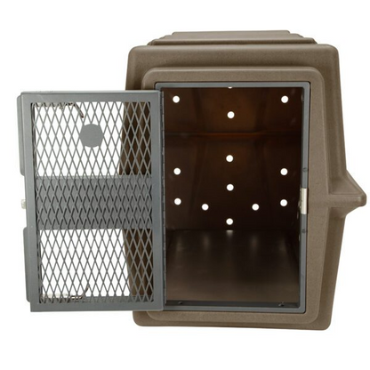 Dakota 283 Hero Dog Kennel with Dakota Guard – Coyote Granite, Heavy-Duty Military-Grade Crate with Lockable Paddle Latch & Chew-Resistant Ventilation