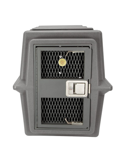 Dakota 283 Hero Dog Kennel – Dark Granite, Heavy-Duty Military-Grade Crate with Lockable Paddle Latch & Chew-Resistant Ventilation