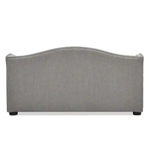 Robin 35" Tufted Wingback Pet Sofa Bed | Gray Stain-Resistant Dog & Cat Lounge