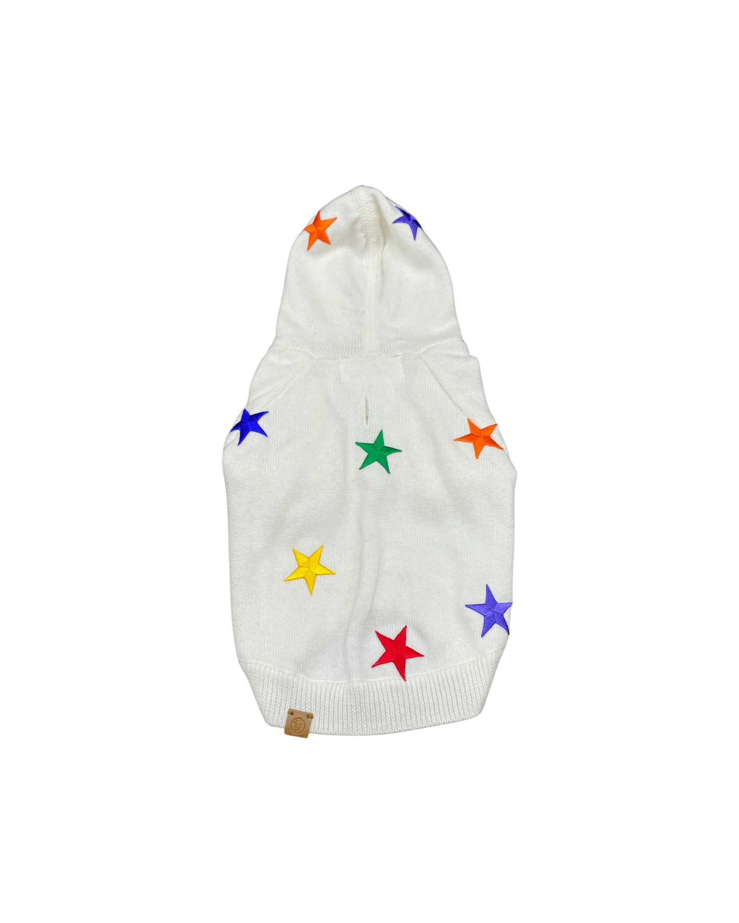 Darcy Star-Patch Dog Hoodie – Soft Cotton-Cashmere Blend Pet Sweatshirt (XS–XL)