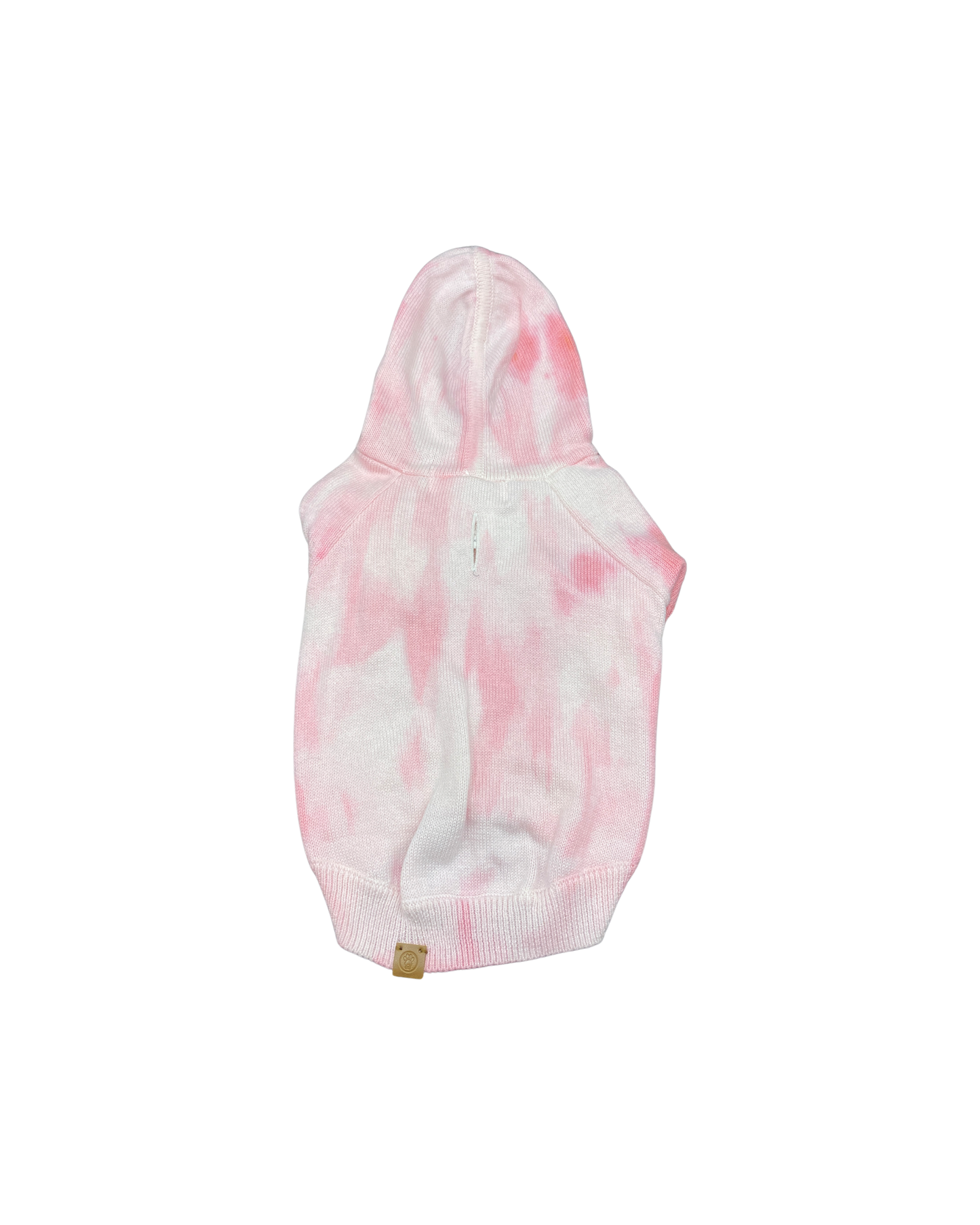 Dahl Rose Tie-Dye Dog Hoodie | Luxury Cotton-Cashmere Pet Hoodie for Small–Medium Dogs
