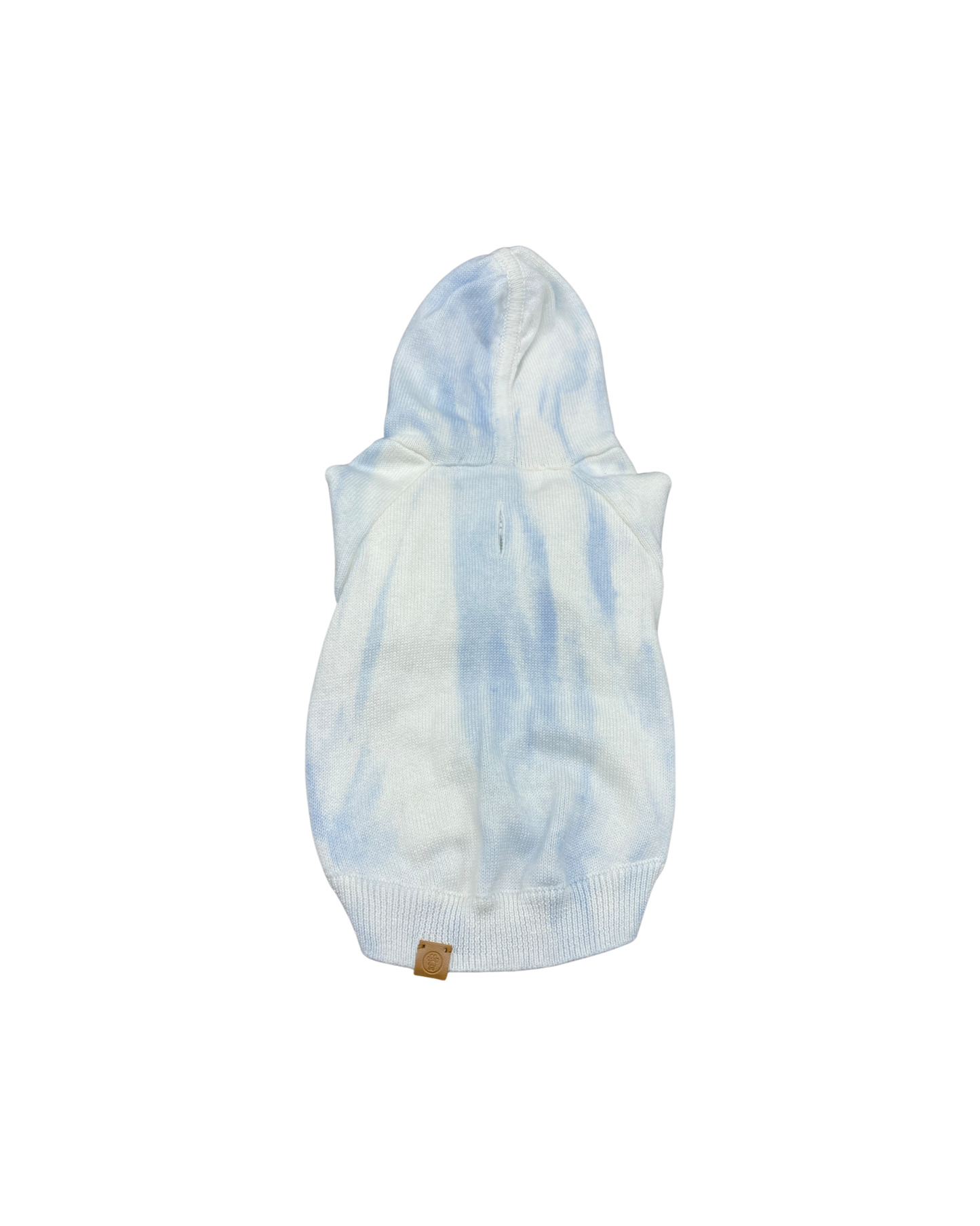 Luxury Dahl Sky Tie-Dye Dog Hoodie – Soft Cotton-Cashmere Pet Sweater (XS–XL)