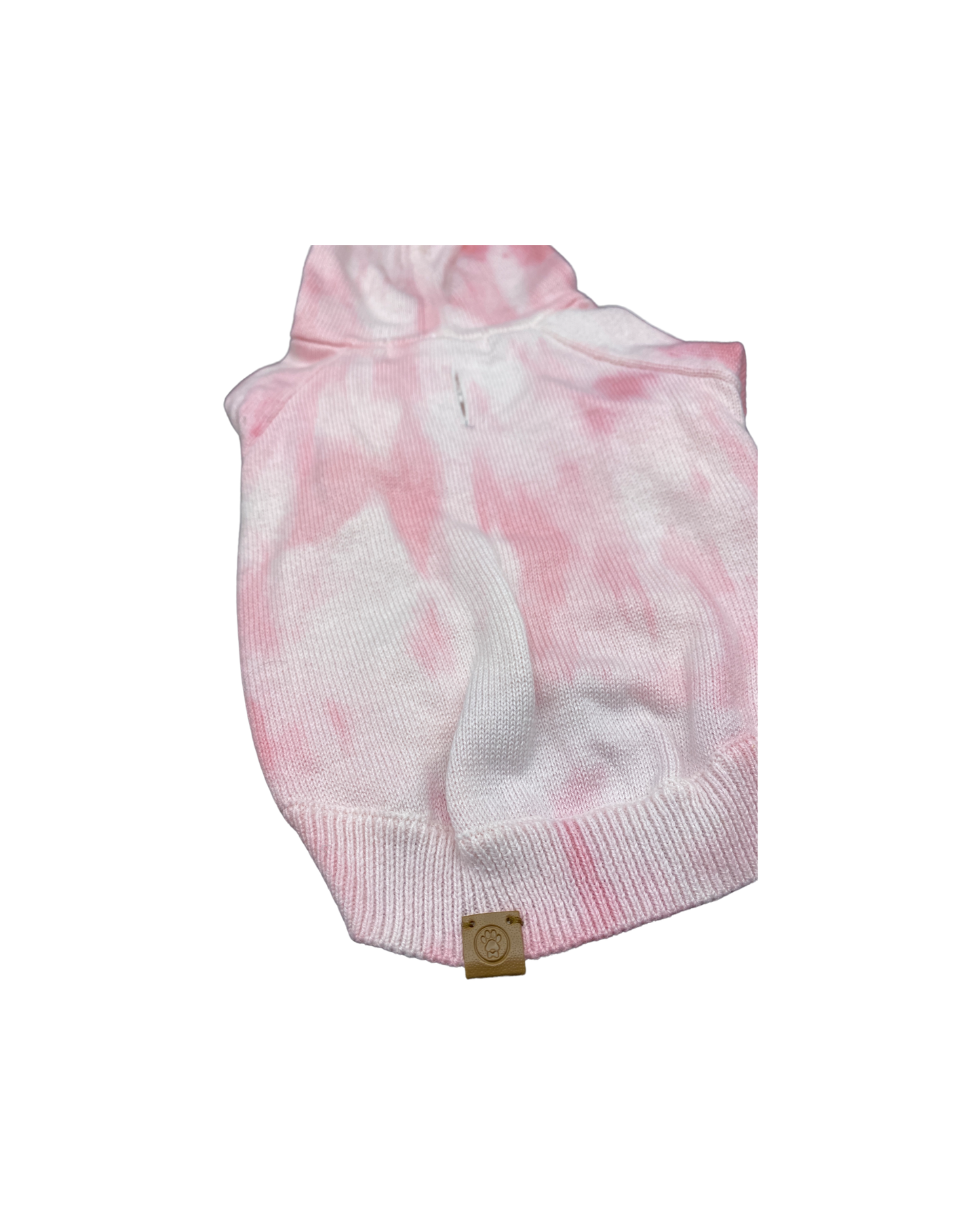 Dahl Rose Tie-Dye Dog Hoodie | Luxury Cotton-Cashmere Pet Hoodie for Small–Medium Dogs