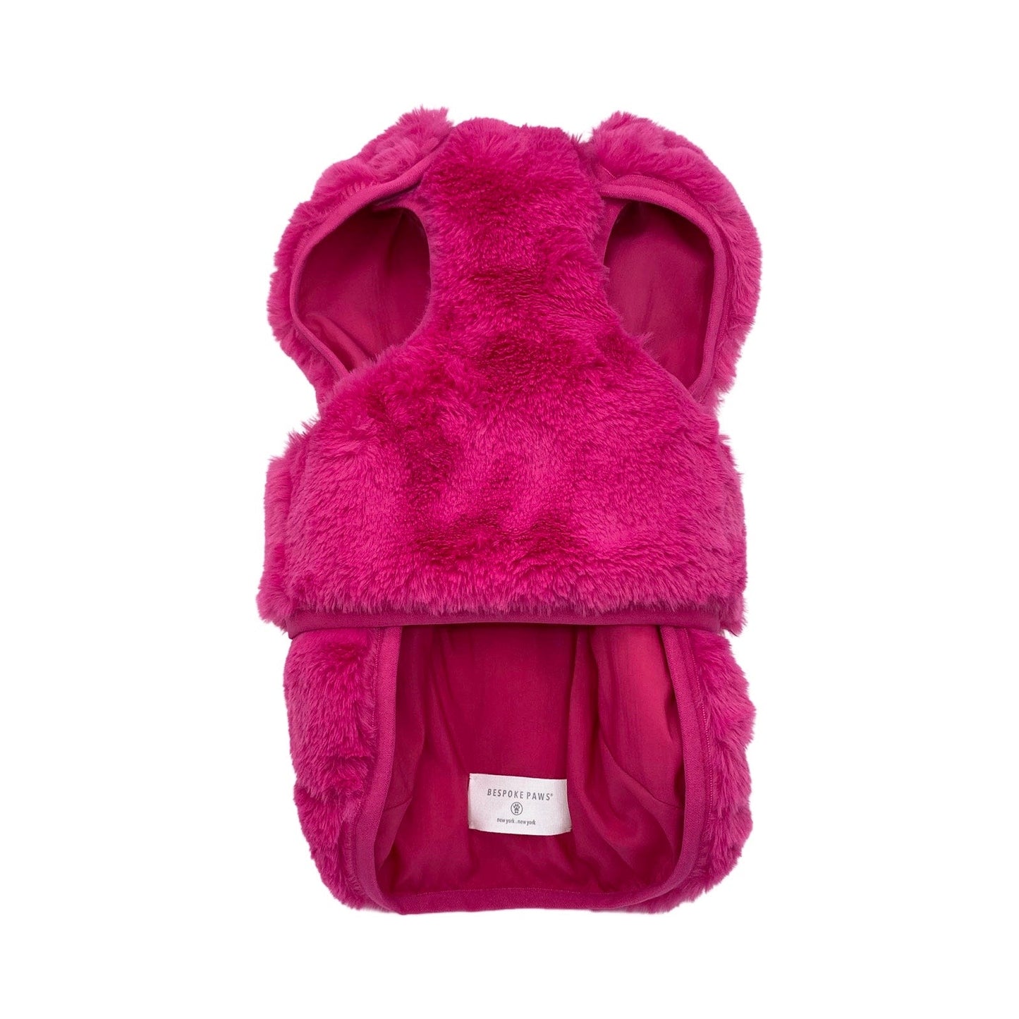 Cody Faux Fur Dog Vest | Reversible Plush Winter Puffer for Small–Large Dogs