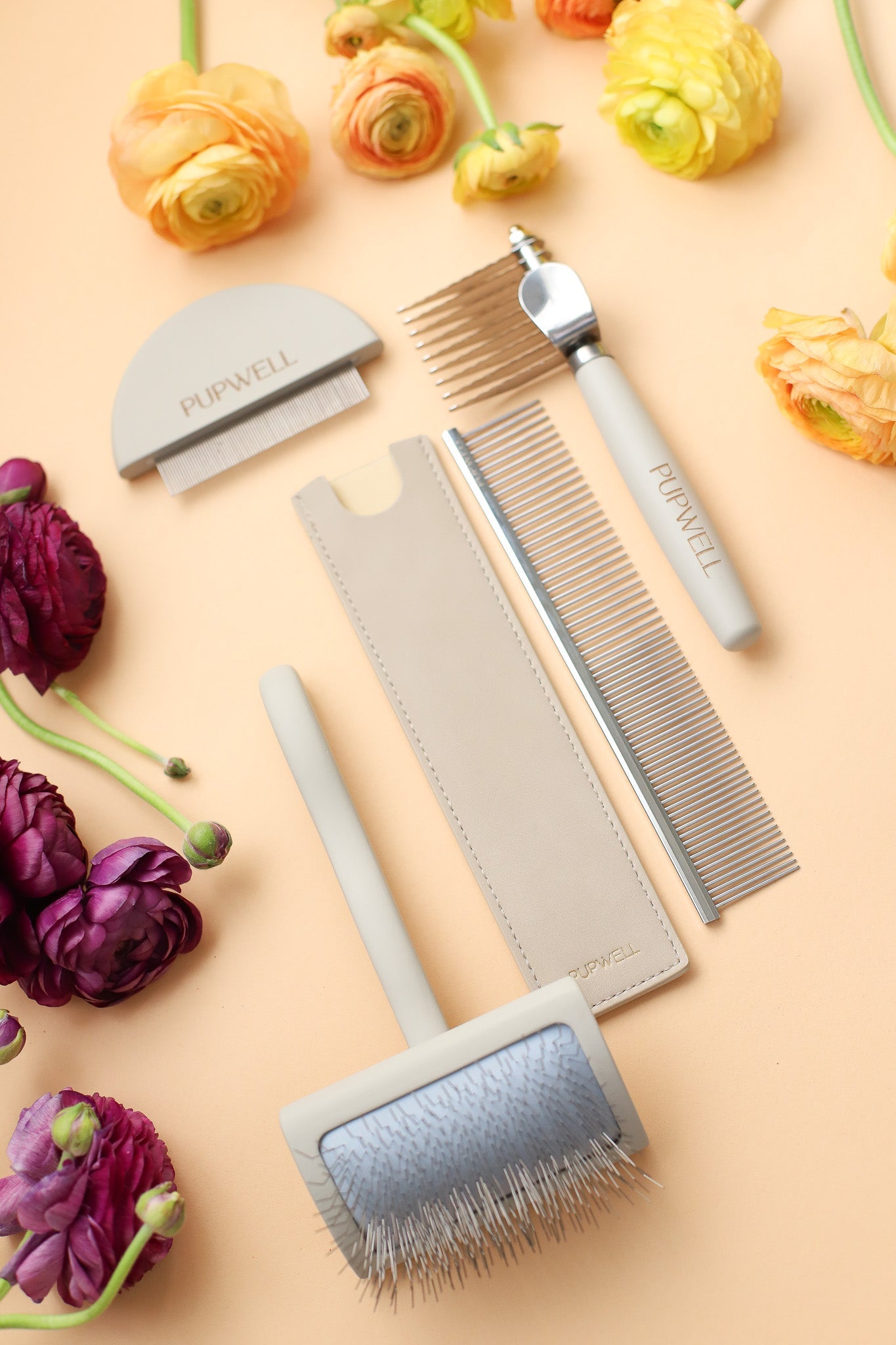 Pup Parent Essentials | Beginner Dog Grooming Bundle with Slicker Brush & Combs