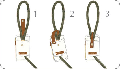 Pawsh Pouch Dangle-Free Dog Waste Bag Dispenser – Ivory Nylon & Vegan Leather Poop Bag Holder