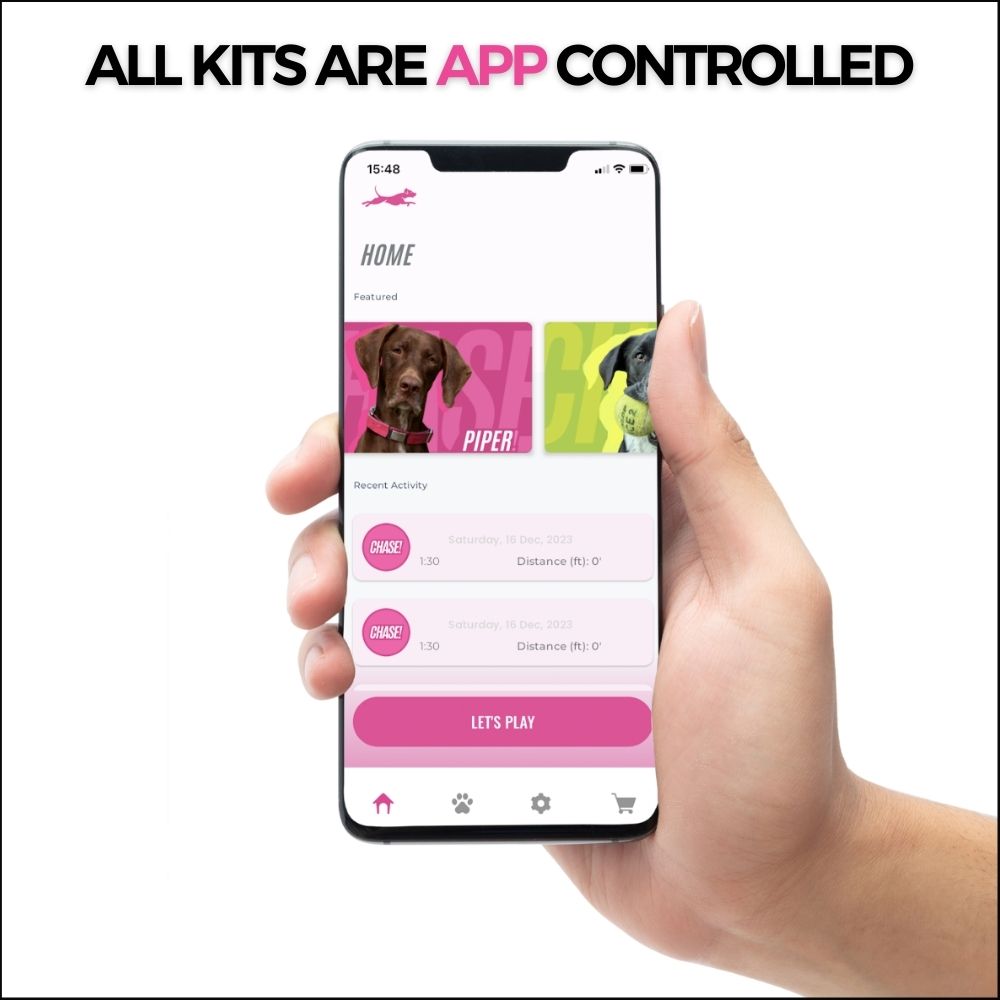 CHASE! Lure Course Kit | Indoor & Small-Space Dog Chase System up to 20 mph